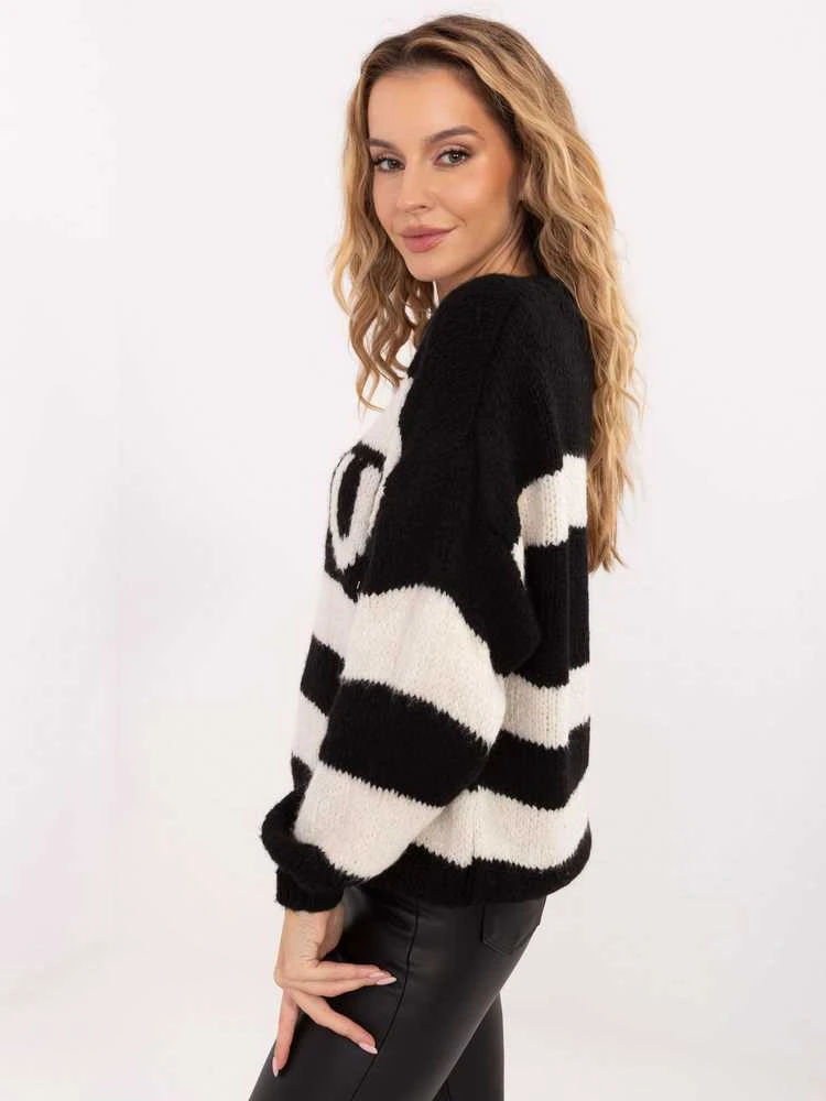 Italy Moda Sweter-MI-SW-2710.96-juoda