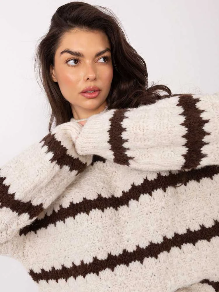 Italy Moda Sweter-MI-SW-2810.16-ecru