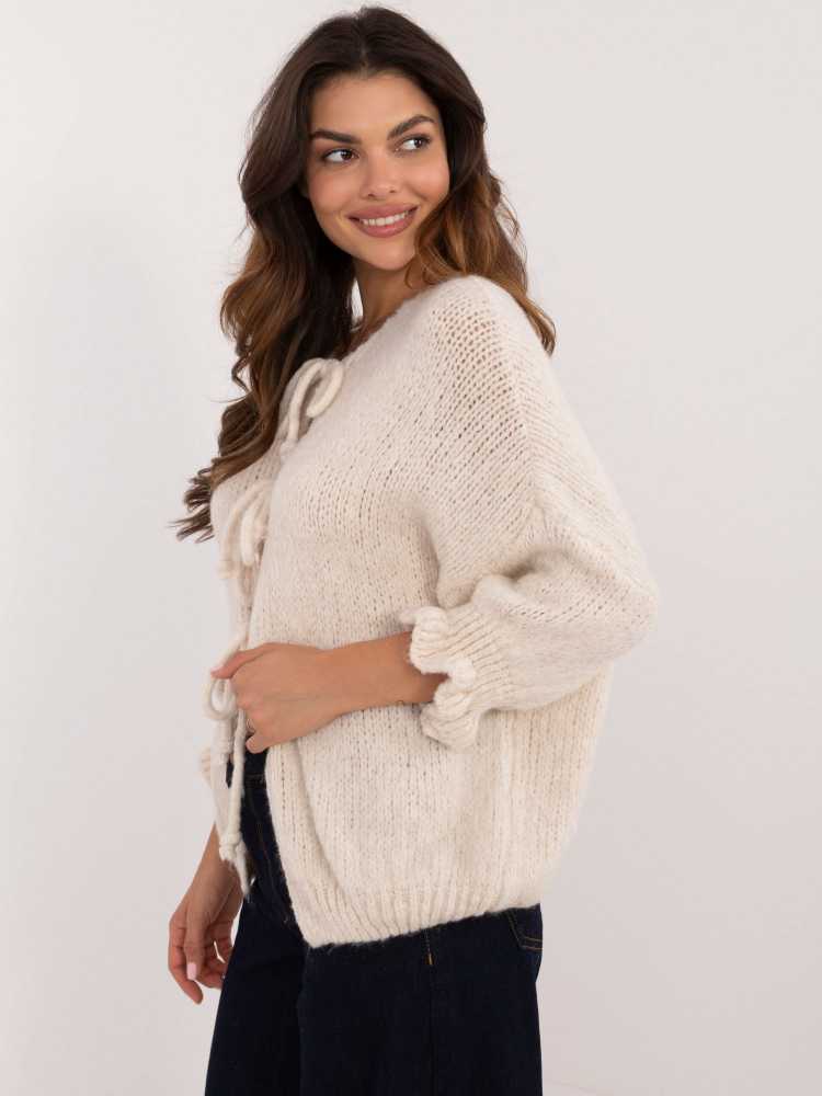 Italy Moda Sweter-MI-SW-2911.91-jasny smėlio spalva