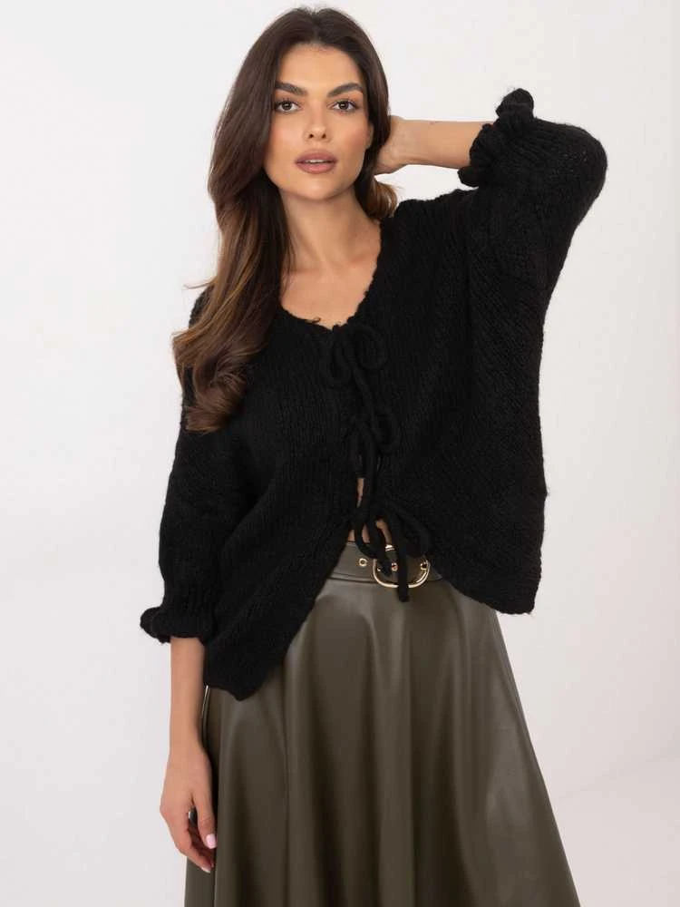 Italy Moda Sweter-MI-SW-2911.91-juoda