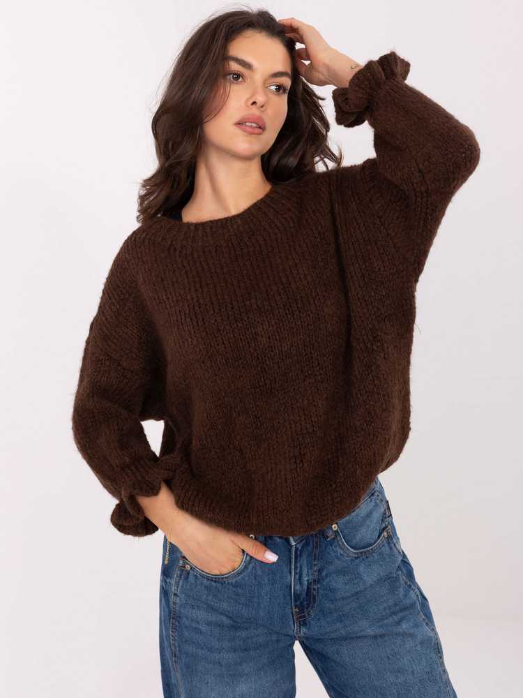 Italy Moda Sweter-MI-SW-2912.10X-ciemny ruda