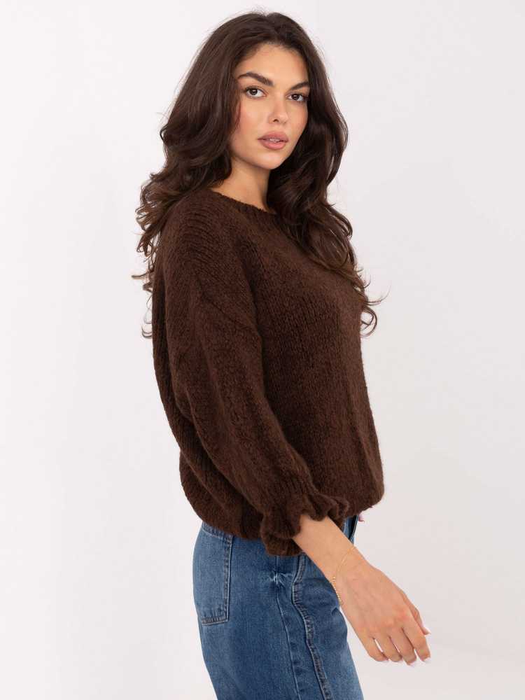 Italy Moda Sweter-MI-SW-2912.10X-ciemny ruda
