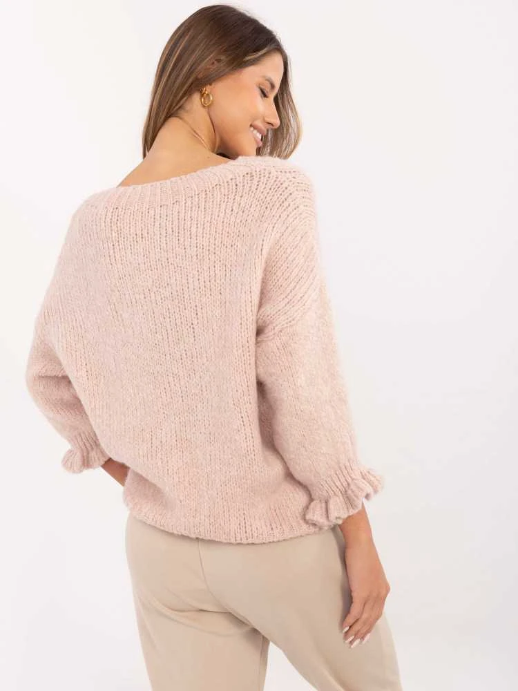Italy Moda Sweter-MI-SW-2912.10X-jasny rožinė