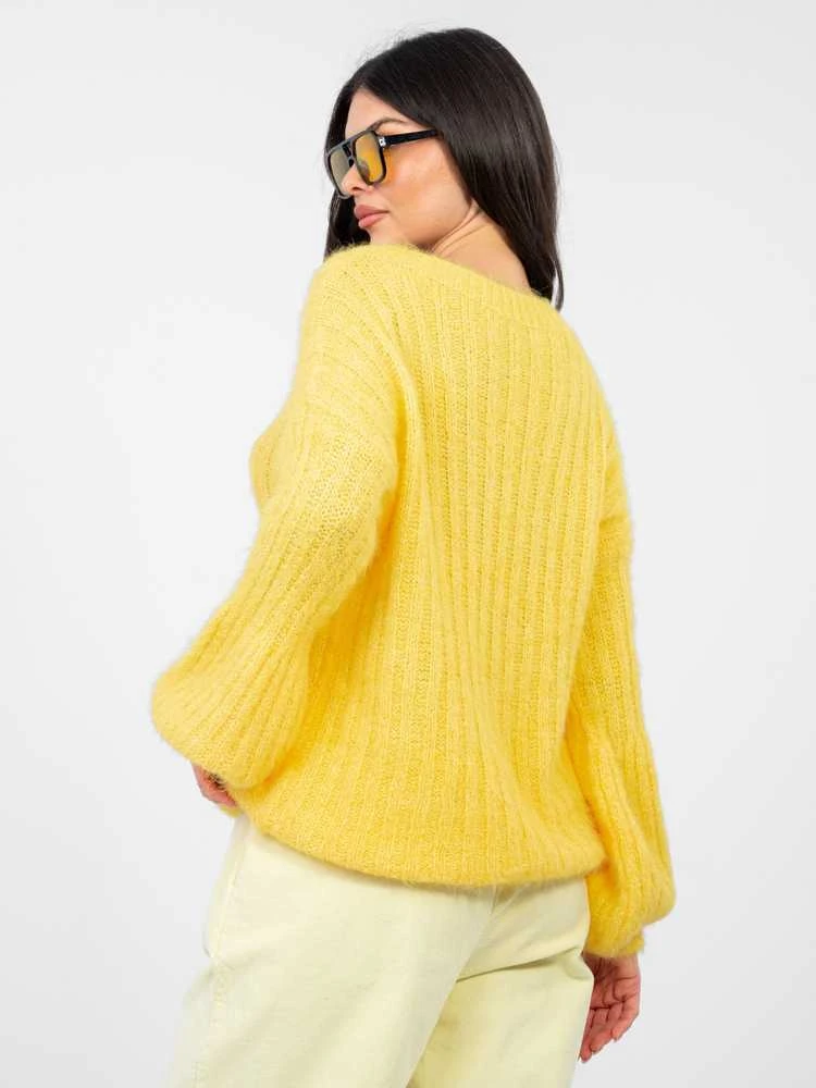 Italy Moda Sweter-MI-SW-9642.01-geltona