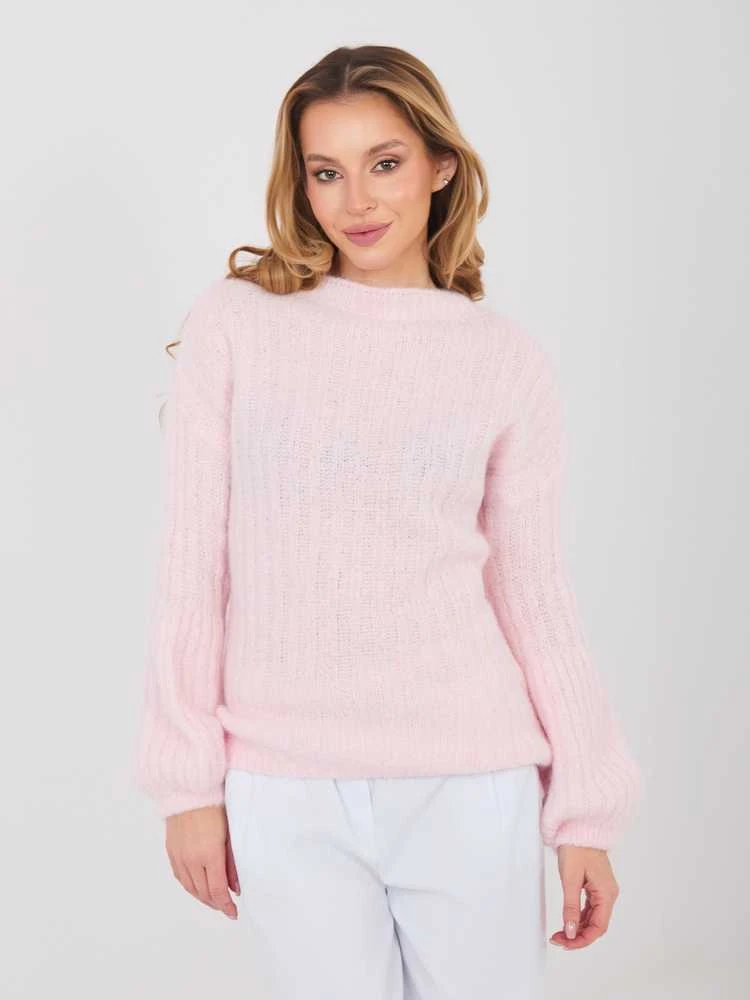 Italy Moda Sweter-MI-SW-9642.01-jasny rožinė