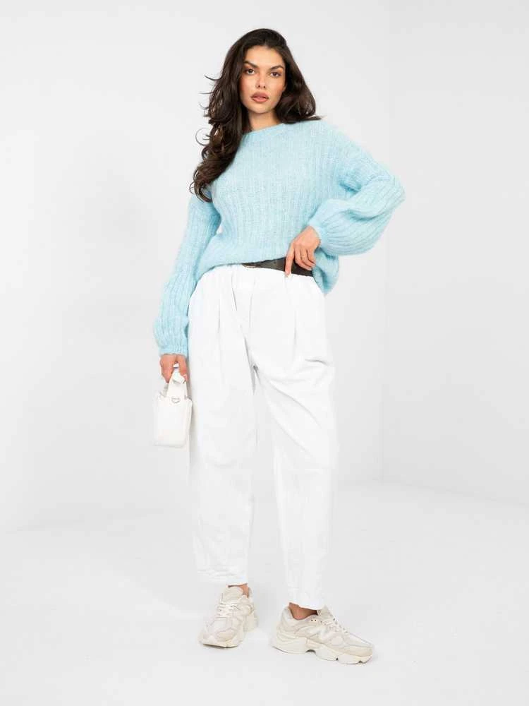 Italy Moda Sweter-MI-SW-9642.01-šviesiai mėlyna