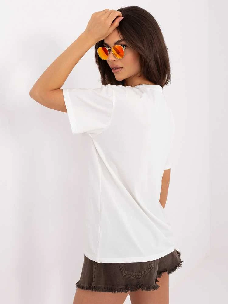 Italy Moda T-shirt-IR-TS-F358.29P-ecru