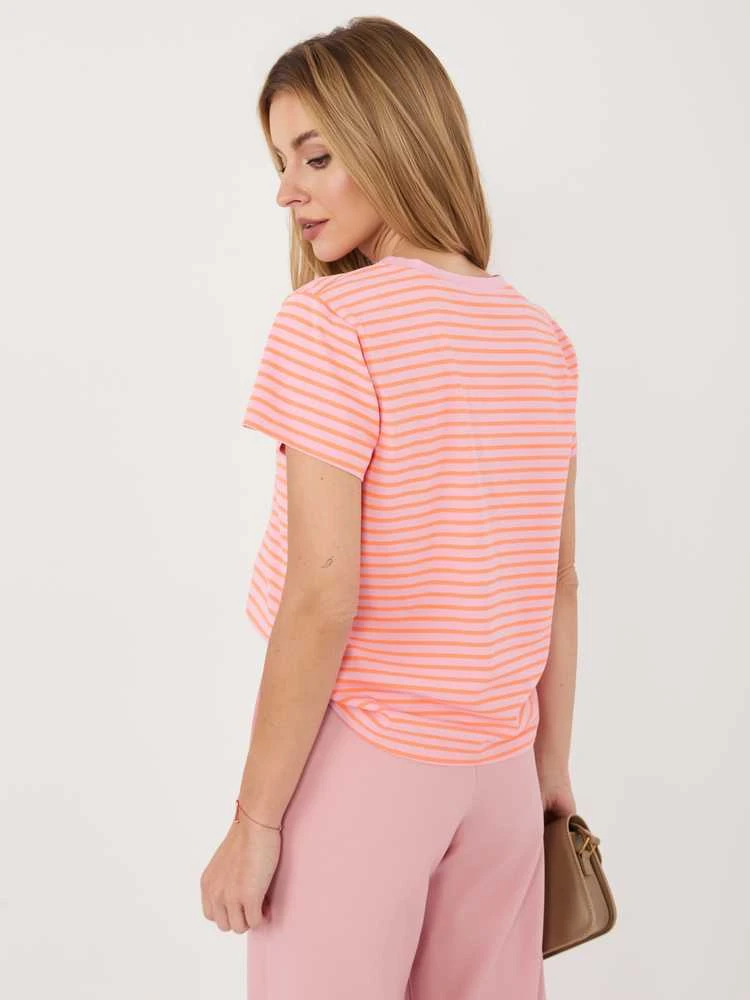 Italy Moda T-shirt-IT-TS-22397.89-ciemny rožinė