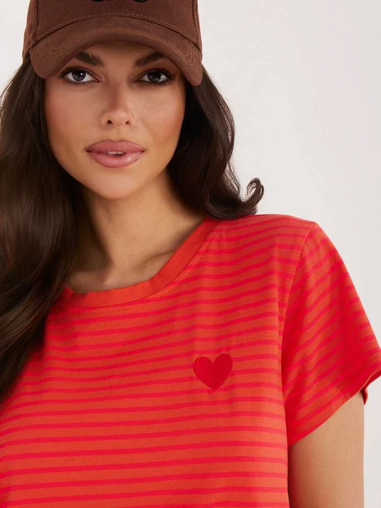Italy Moda Marškinėliai moterims-IT-TS-22397.89-fluo rožinė