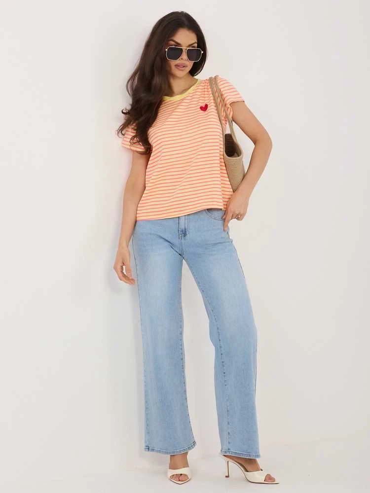 Italy Moda Marškinėliai moterims-IT-TS-22397.89-geltona