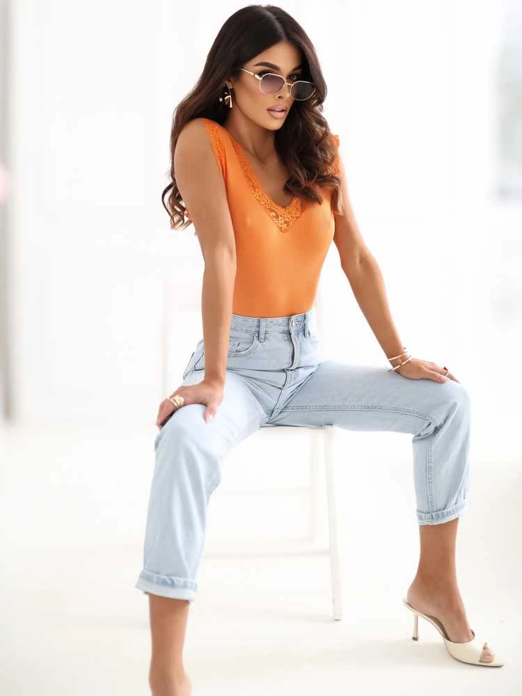 Italy Moda Top-MI-TP-KS-22508.01-oranžinė