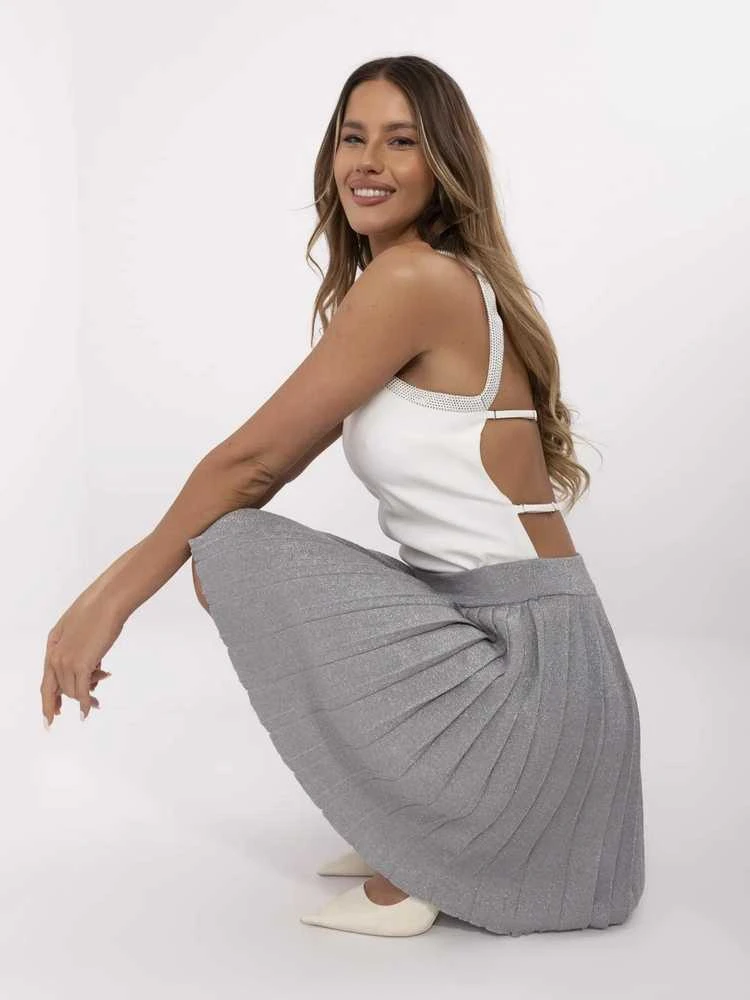 Jean Louis Francoise Spódnica-NM-SD-RB62367.47P-pilka