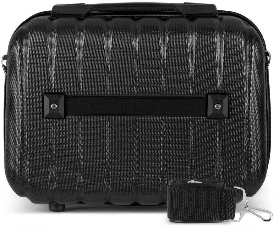 Kelioninis Solier Luggage Kosmetinis kelionių lagaminas XS | ABS STL902 - Juodas