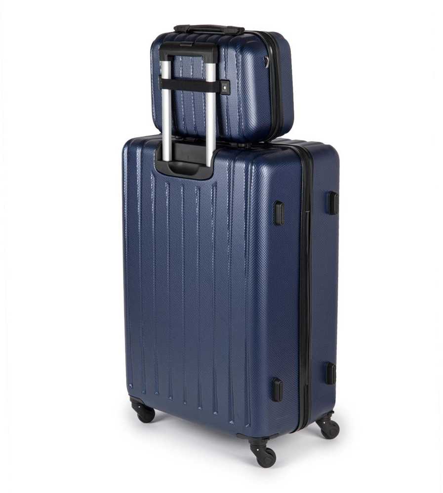 Kelioninis Solier Luggage Kosmetinis kelionių lagaminėlis XS ABS STL902 - Mėlynas