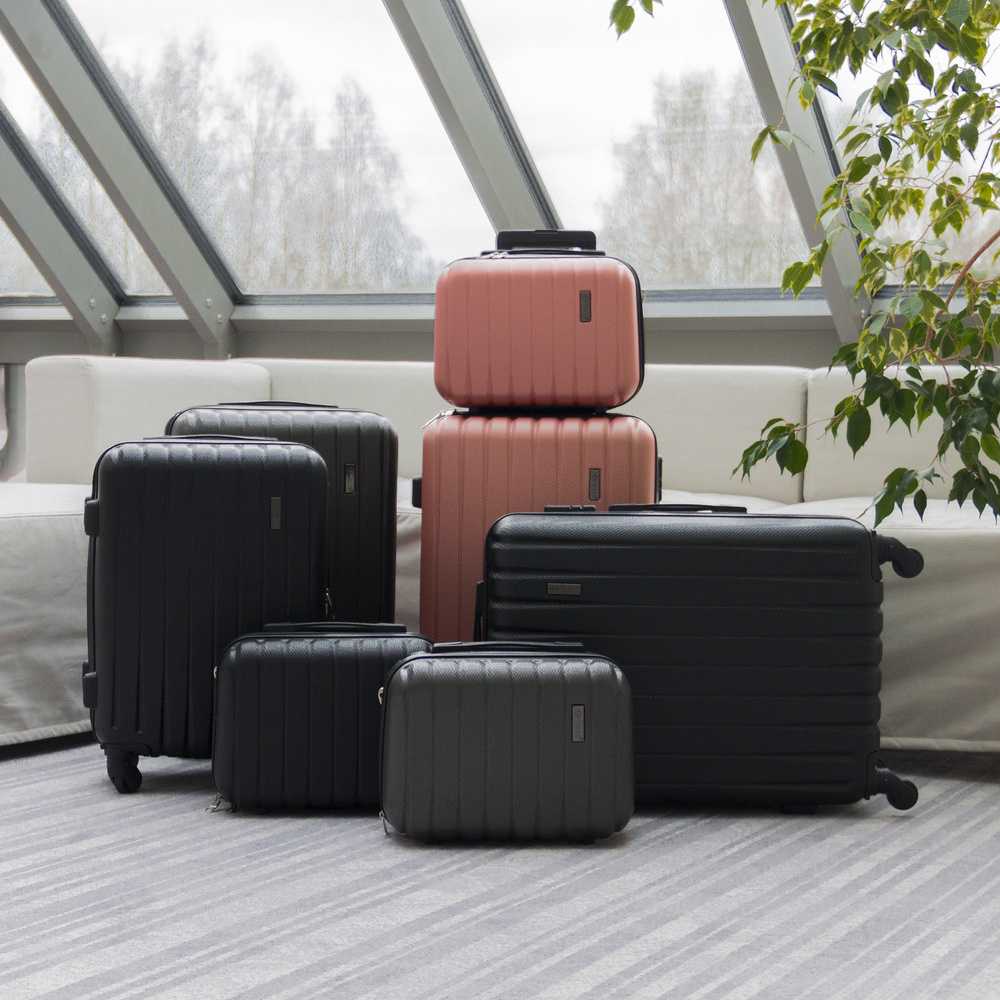 Kelioninis Solier Luggage Kosmetinis kelionių lagaminas XS | ABS STL902 - Juodas