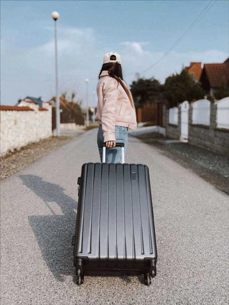 Kelioninis Solier Luggage Lagaminas vidutinio dydžio M STL902 ABS - Pilkas