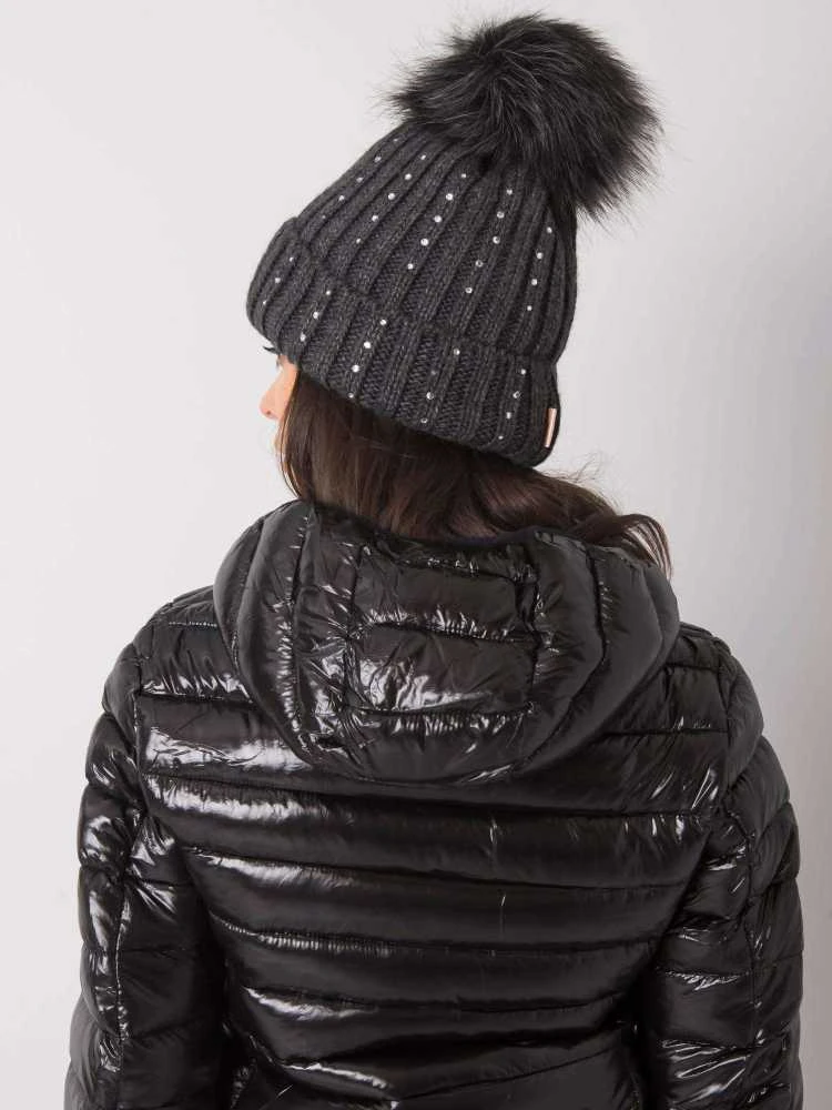 Kepurė Rue Paris Cap-JK-CZ-22.93-tamsiai pilka
