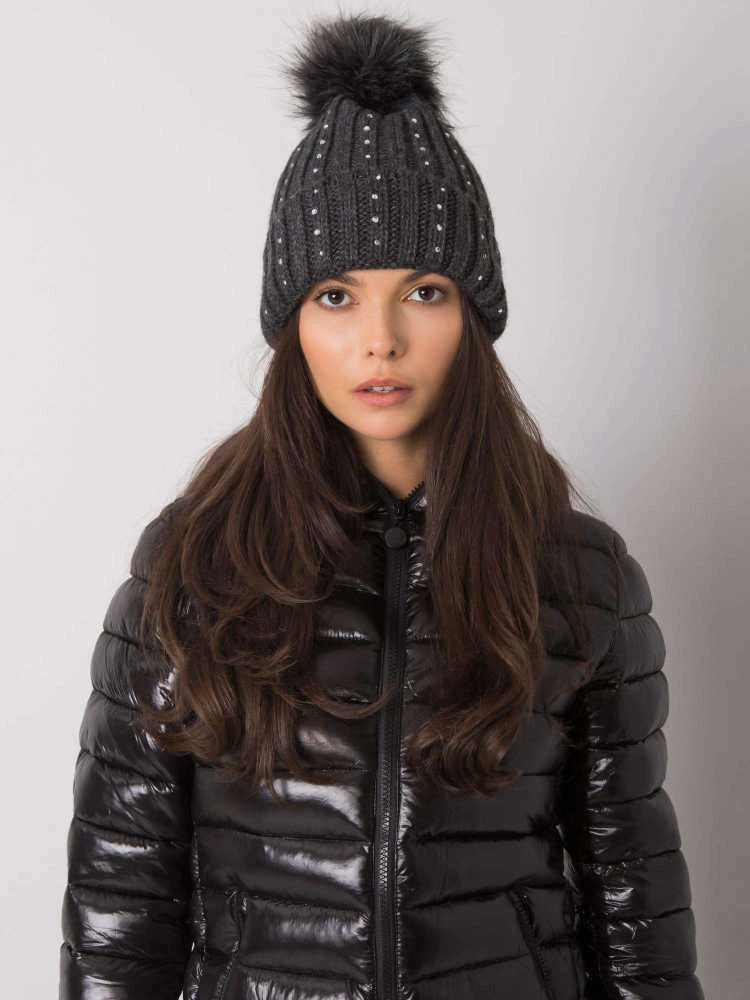 Kepurė Rue Paris Cap-JK-CZ-22.93-tamsiai pilka