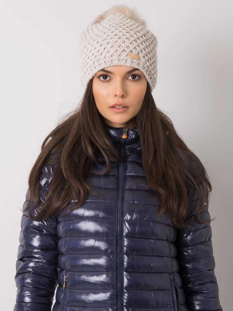 Kepurė Rue Paris Cap-JK-CZ-32.15-smėlio spalvos