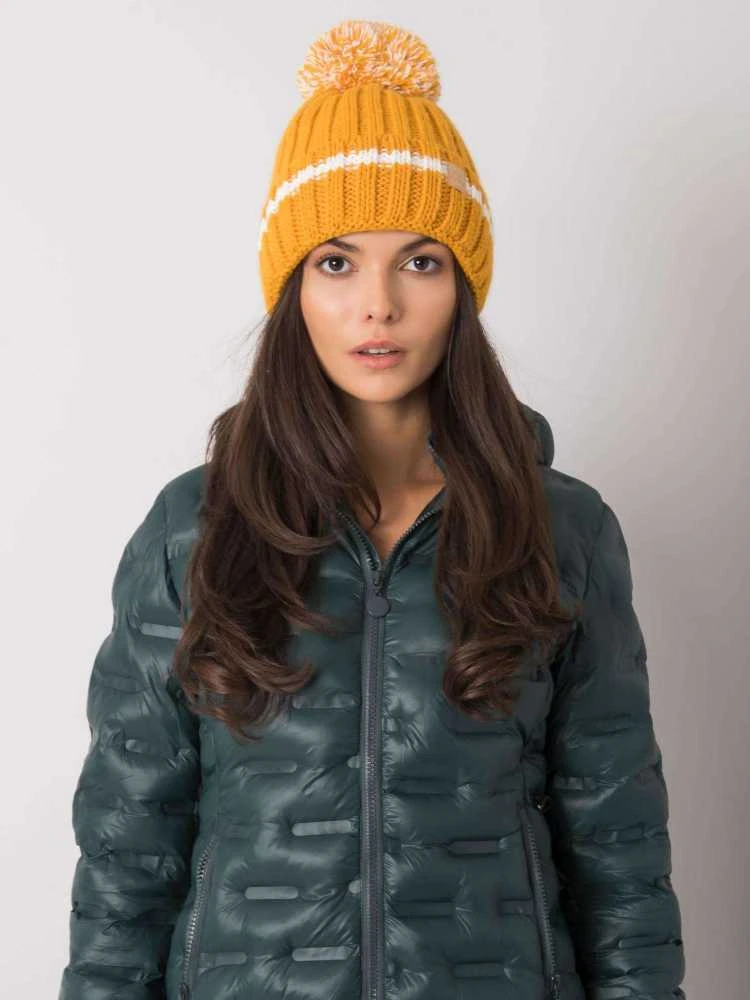 Kepurė Rue Paris Cap-JK-CZ-35.92-tamsiai geltona