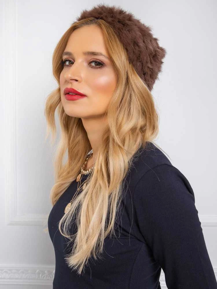Kepurė Wool Fashion Italia Cap-AT-CZ-16801.38-ruda