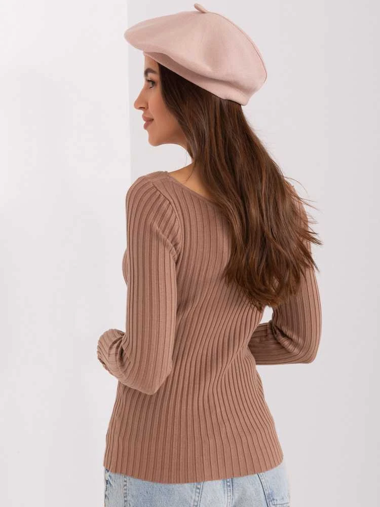 Wool Fashion Italia Cap-AT-CZ-231305.82P-smėlio spalvos