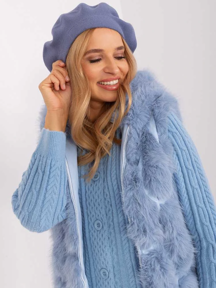 Wool Fashion Italia Cap-AT-CZ-231305.82P-tamsiai mėlyna