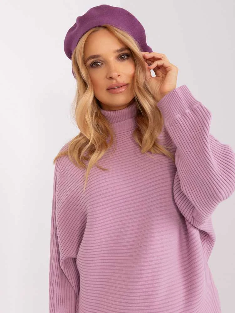 Wool Fashion Italia Cap-AT-CZ-231305.82P-violetinė