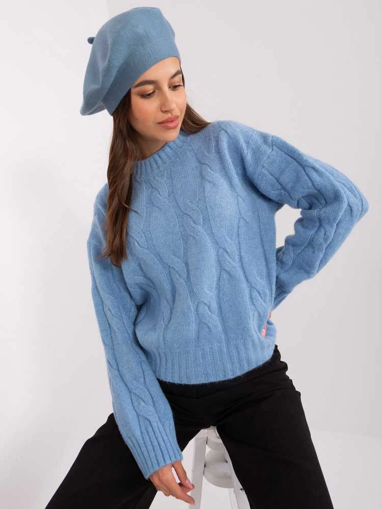 Wool Fashion Italia Cap-AT-CZ-231305.85P-pilkai mėlyna