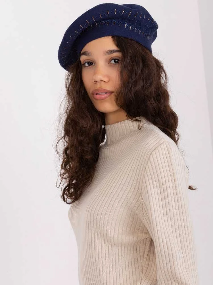 Wool Fashion Italia Cap-AT-CZ-231605.21P-tamsiai mėlyna