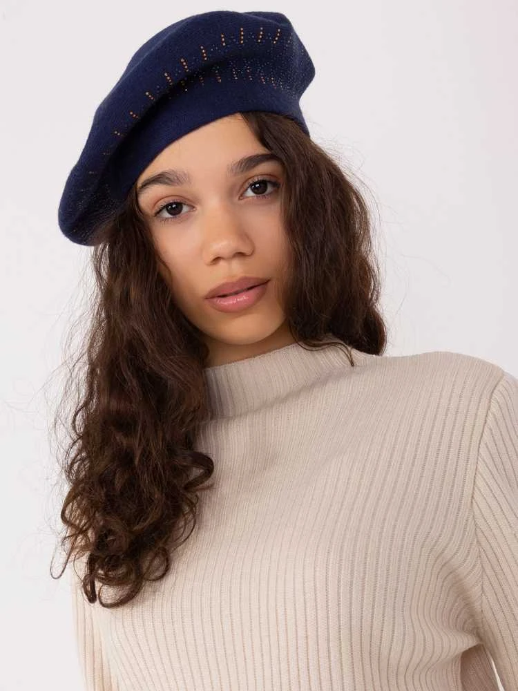 Wool Fashion Italia Cap-AT-CZ-231605.21P-tamsiai mėlyna