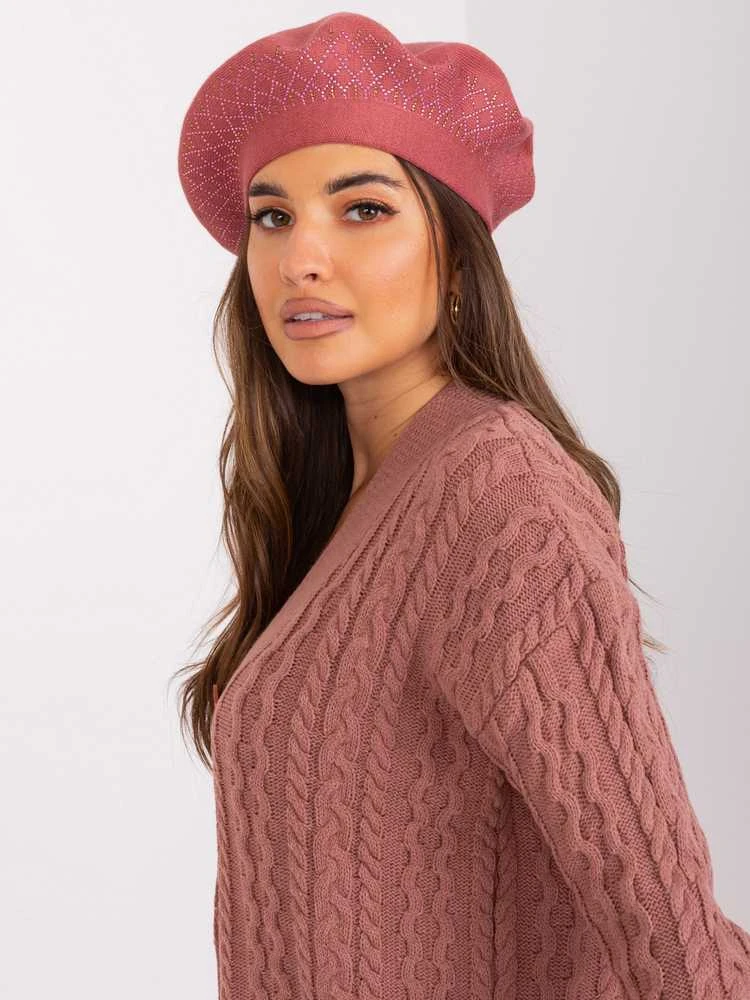 Wool Fashion Italia Cap-AT-CZ-231605.24P-tamsiai rožinė