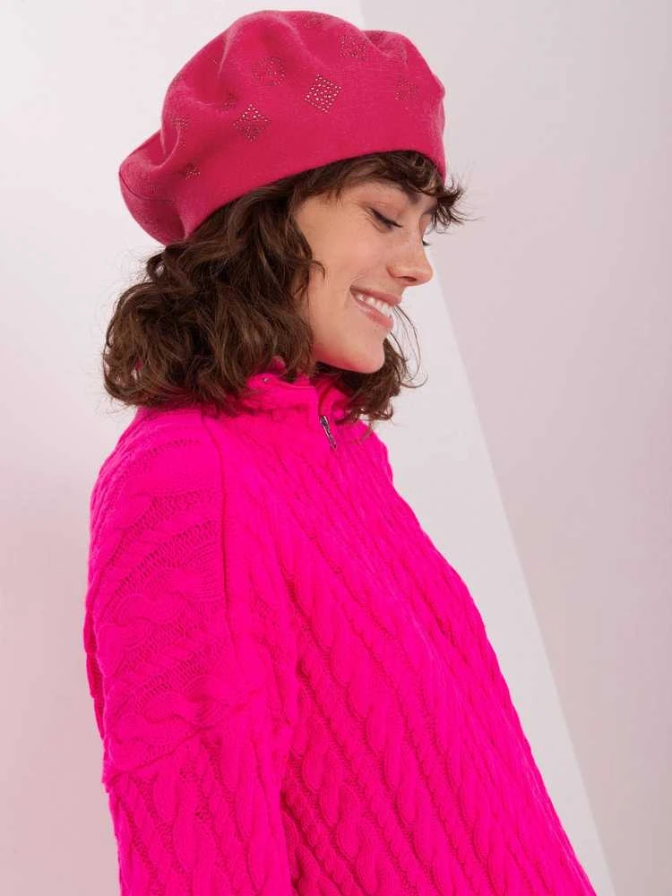 Wool Fashion Italia Cap-AT-CZ-2318.27-fuksija
