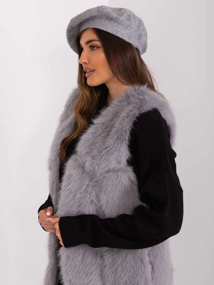 Wool Fashion Italia Cap-AT-CZ-2318.27-pilka