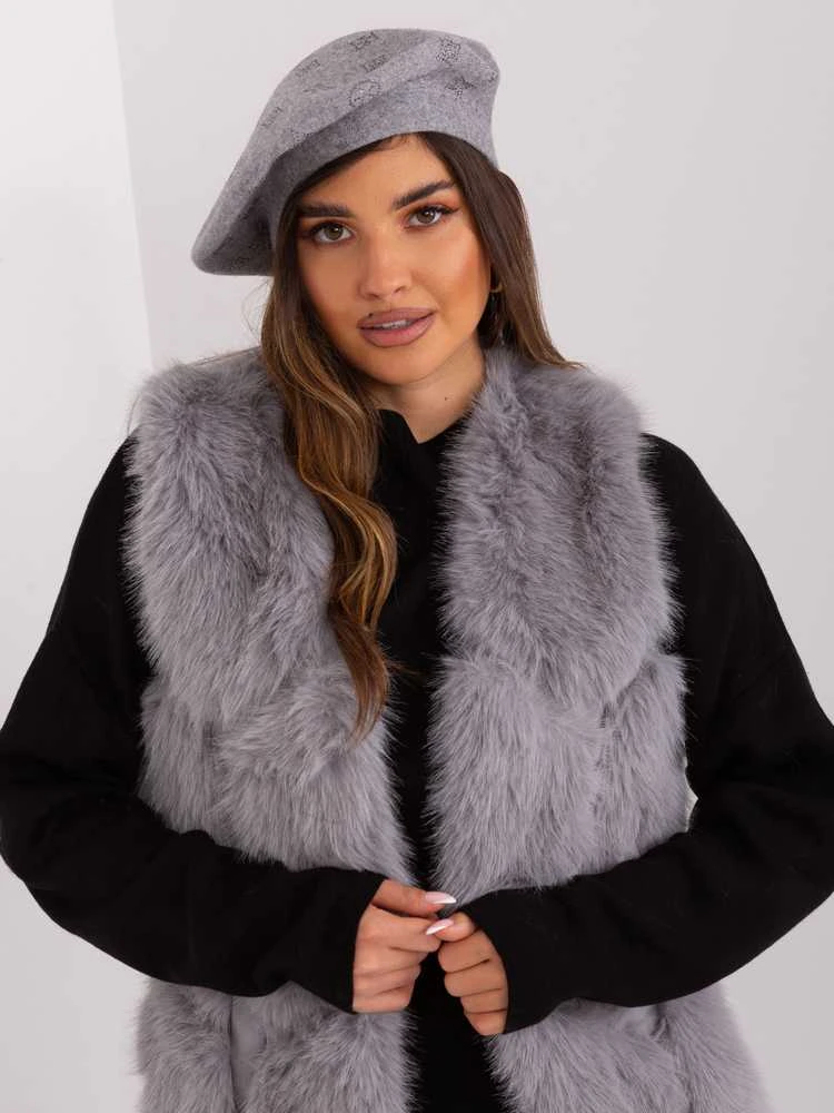 Wool Fashion Italia Cap-AT-CZ-2318.27-pilka