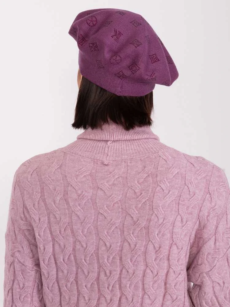 Wool Fashion Italia Cap-AT-CZ-2318.27-tamsiai violetinė