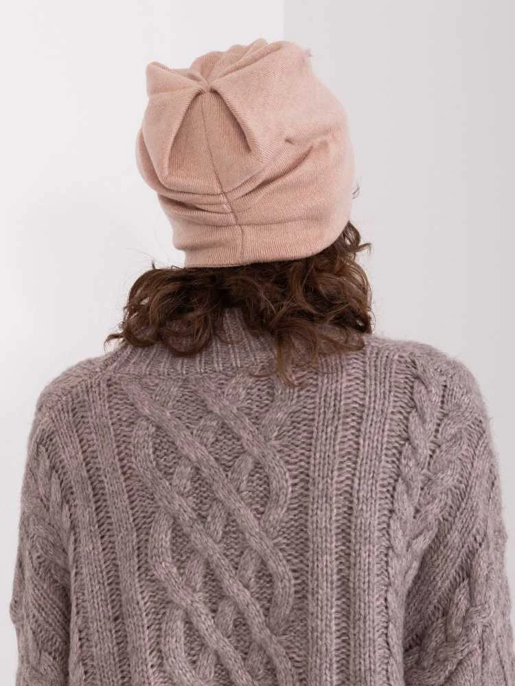 Wool Fashion Italia Cap-AT-CZ-23250.01P-tamsiai rožinė