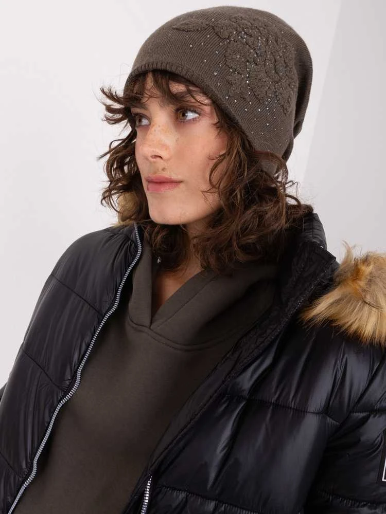 Wool Fashion Italia Cap-AT-CZ-23250.36P-tamsi chaki