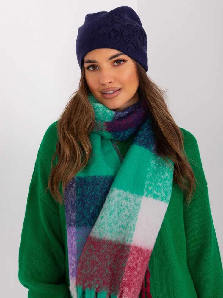 Wool Fashion Italia Cap-AT-CZ-23250.36P-tamsiai mėlyna
