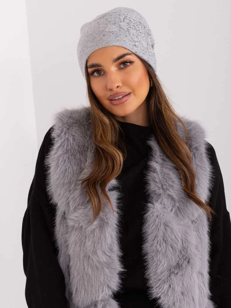 Wool Fashion Italia Cap-AT-CZ-23250.61P-pilka
