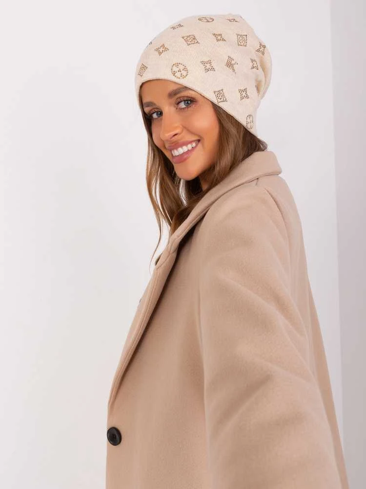 Wool Fashion Italia Cap-AT-CZ-2325.85-šviesiai smėlio spalvos