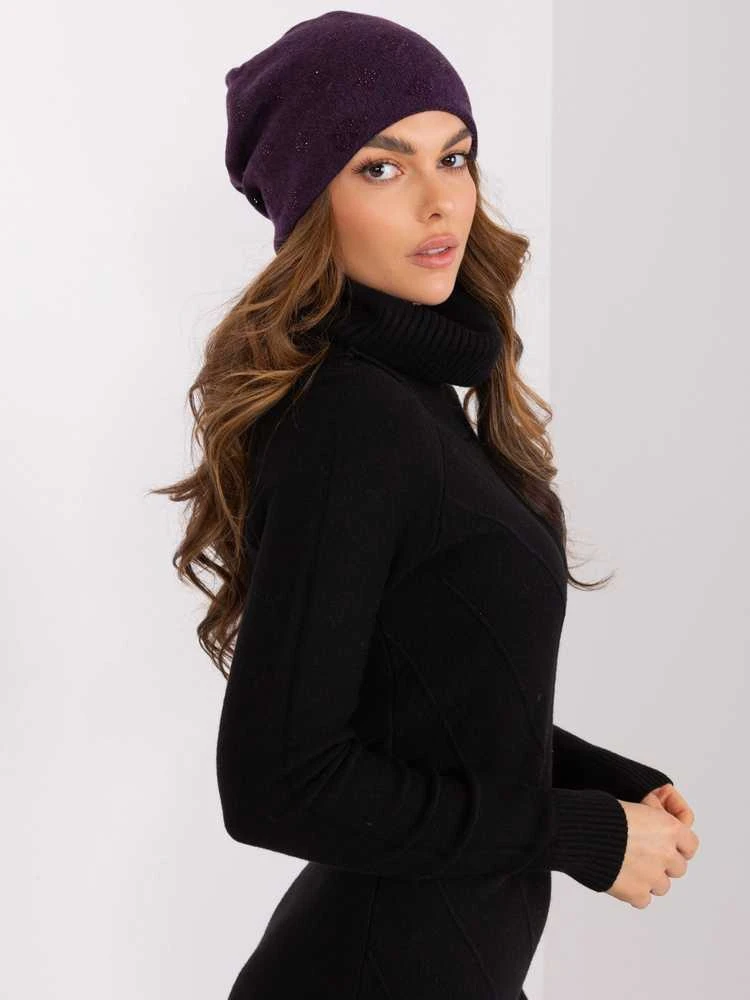 Wool Fashion Italia Cap-AT-CZ-2325.85-tamsiai violetinė