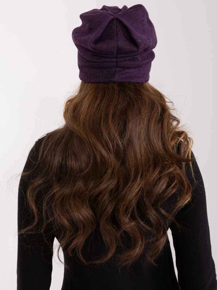 Wool Fashion Italia Cap-AT-CZ-2325.85-tamsiai violetinė