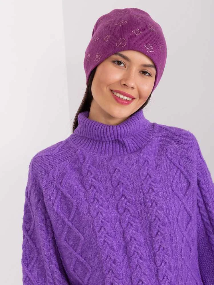 Wool Fashion Italia Cap-AT-CZ-2325.86-violetinė