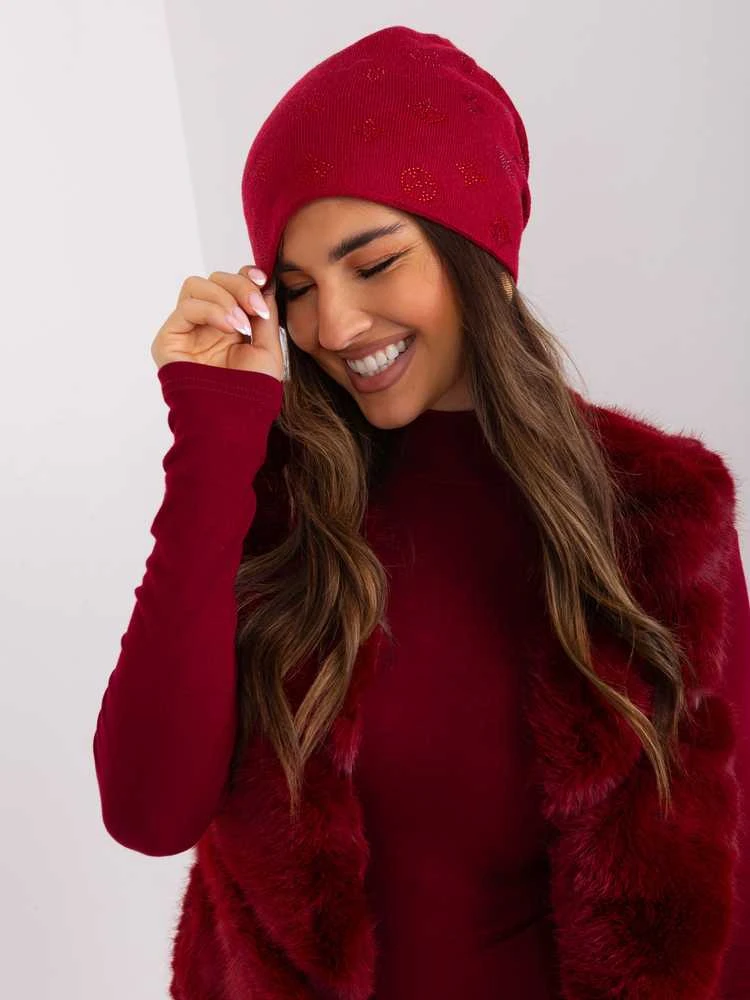 Wool Fashion Italia Cap-AT-CZ-2325.96-bordo