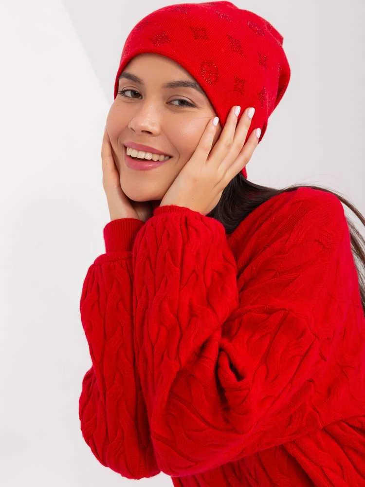 Wool Fashion Italia Cap-AT-CZ-2325.96-raudona