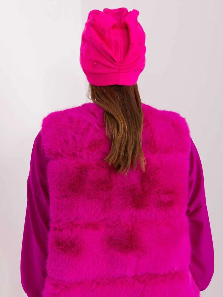 Wool Fashion Italia Cap-AT-CZ-2325.96-tamsiai rožinė