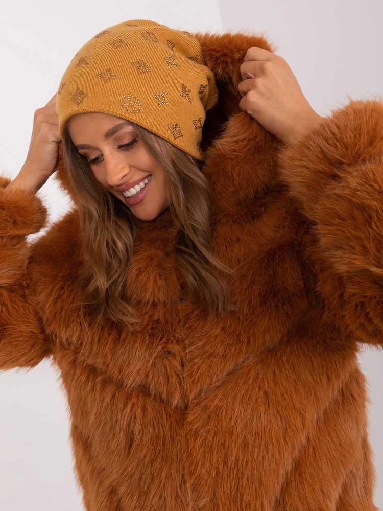 Wool Fashion Italia Cap-AT-CZ-2325.96-tamsiai geltona