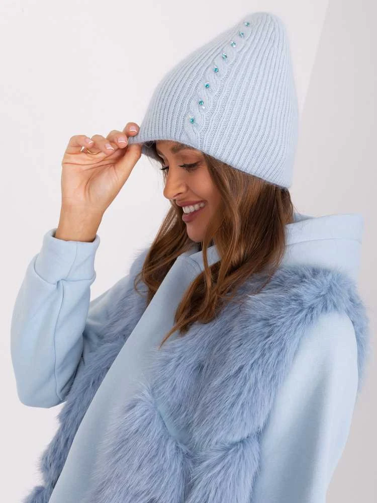 Wool Fashion Italia Cap-AT-CZ-2328.11P-šviesiai mėlyna