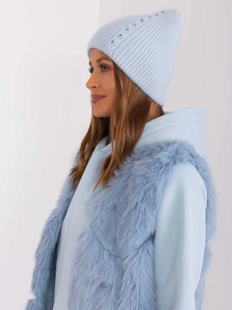 Wool Fashion Italia Cap-AT-CZ-2328.11P-šviesiai mėlyna
